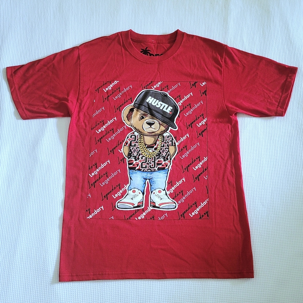 VIBES😎 Legendary Hustle Teddy Bear🧸 Graphic Tee👕 - NWOT